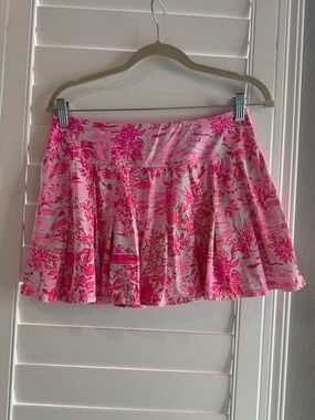 Pink Floral A-Line Skirt - Women